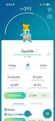Squirtle Pikachu Hat - Pokemon Go