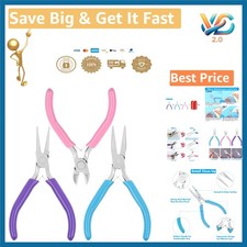 Shynek Jewelry Pliers Set with Cutter and Nose Pliers New