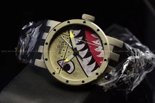 Invicta DNA Bomber Fighter Plane Shark Gray Black Titanium New 46mm Watch 11651