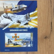 Liberia. 2022. UKRAINIAN AIR FORCE. 800$. Briefmarken zur Unterstützung de