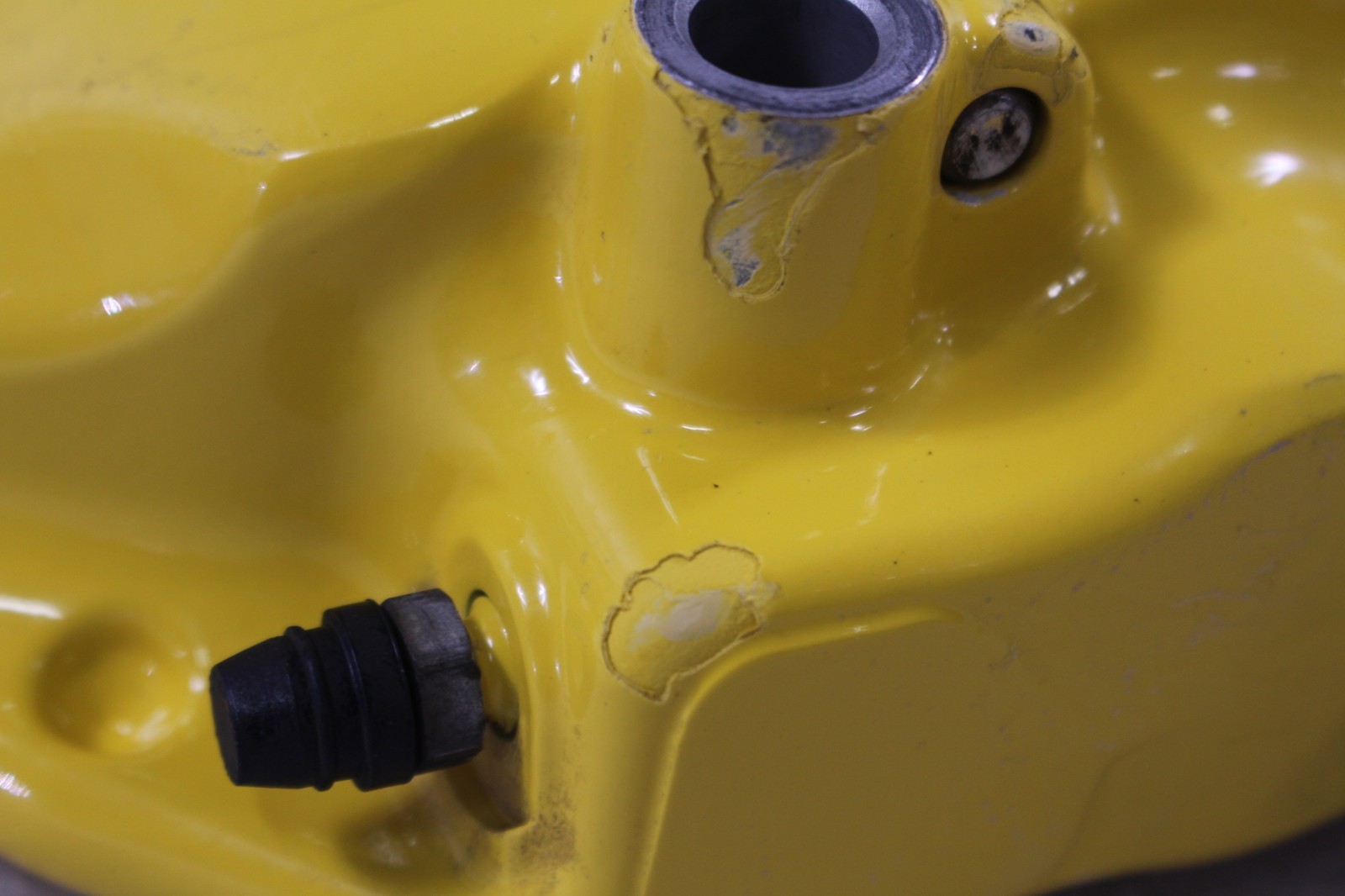 Ferrari California T, LH, Left, Rear Brake Caliper, Yellow, Used, P/N 311676