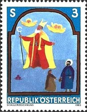 Timbre Religion (Saint Nicolas) Autriche 1590 ** - 88385GD