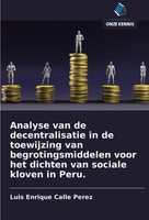 Analyse Van De Decentralisatie In De Toewijzing Van Begrotingsmiddelen Voor...
