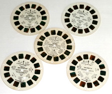 ViewMaster 3D Reels Lot of 5 Various Animation Tweety, Bambi, Biskitts 1970s-80s
