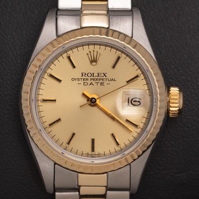Rolex Datejust 6919 Fluted Bezel Watch 26mm Champagne Dial