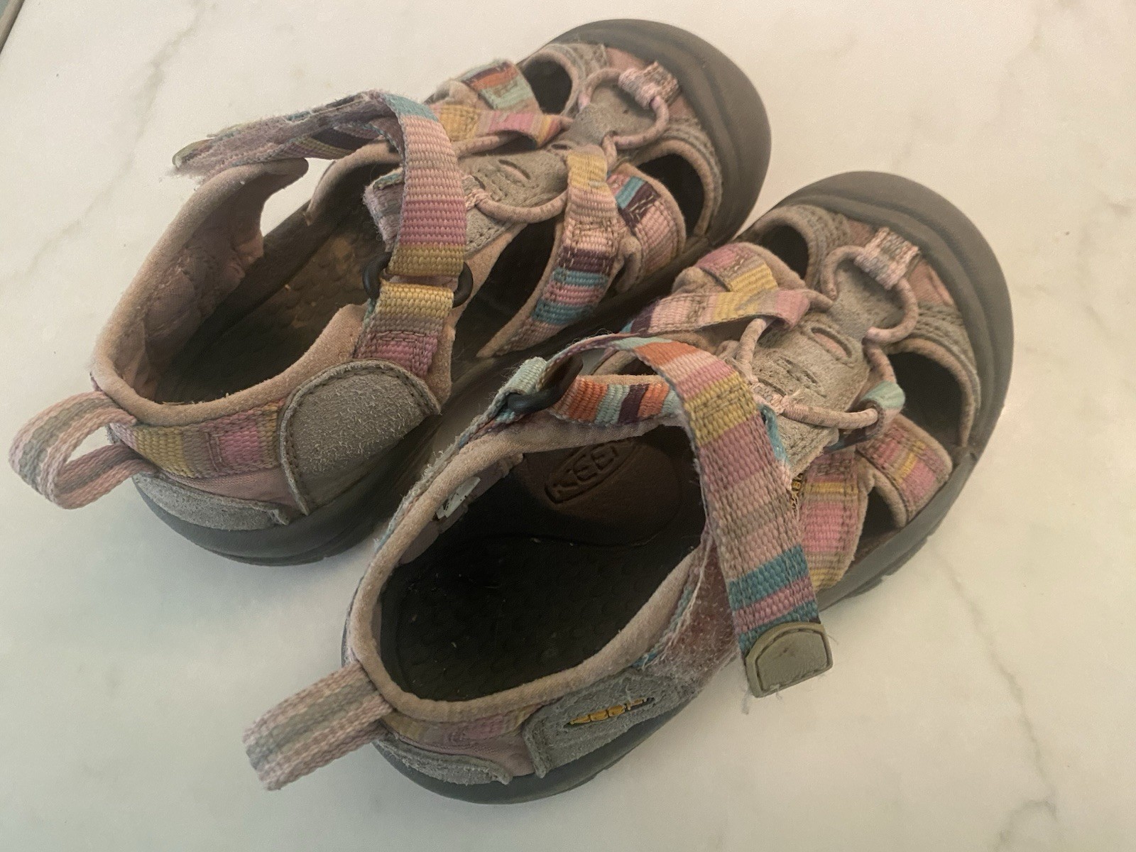 KEEN sandalo acqua outdoor escursionismo bambina taglia 10 rosa righe multicolore