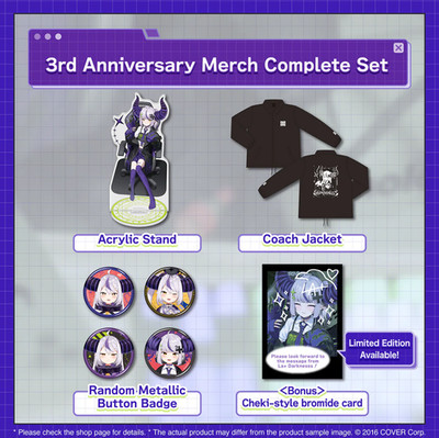 Hololive La+ Darkness 3rd Anniversary Full Set Limited Edition! US Seller!