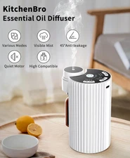 Waterless Essential Oil Diffuser Cordless Rechargeable Aroma Machine Home Car
