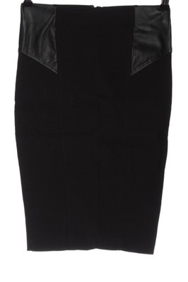 2B BEBE Bleistiftrock Damen Rock Gr. DE 36 schwarz Casual-Look