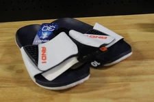AND1 Men’s Swish 2.0 Adjustable Slide Sandals-Blue/White-Size 10-NWT