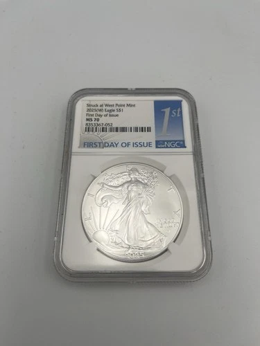 2025(W) American Silver Eagle MS70 NGC First Day Issue West Point Label