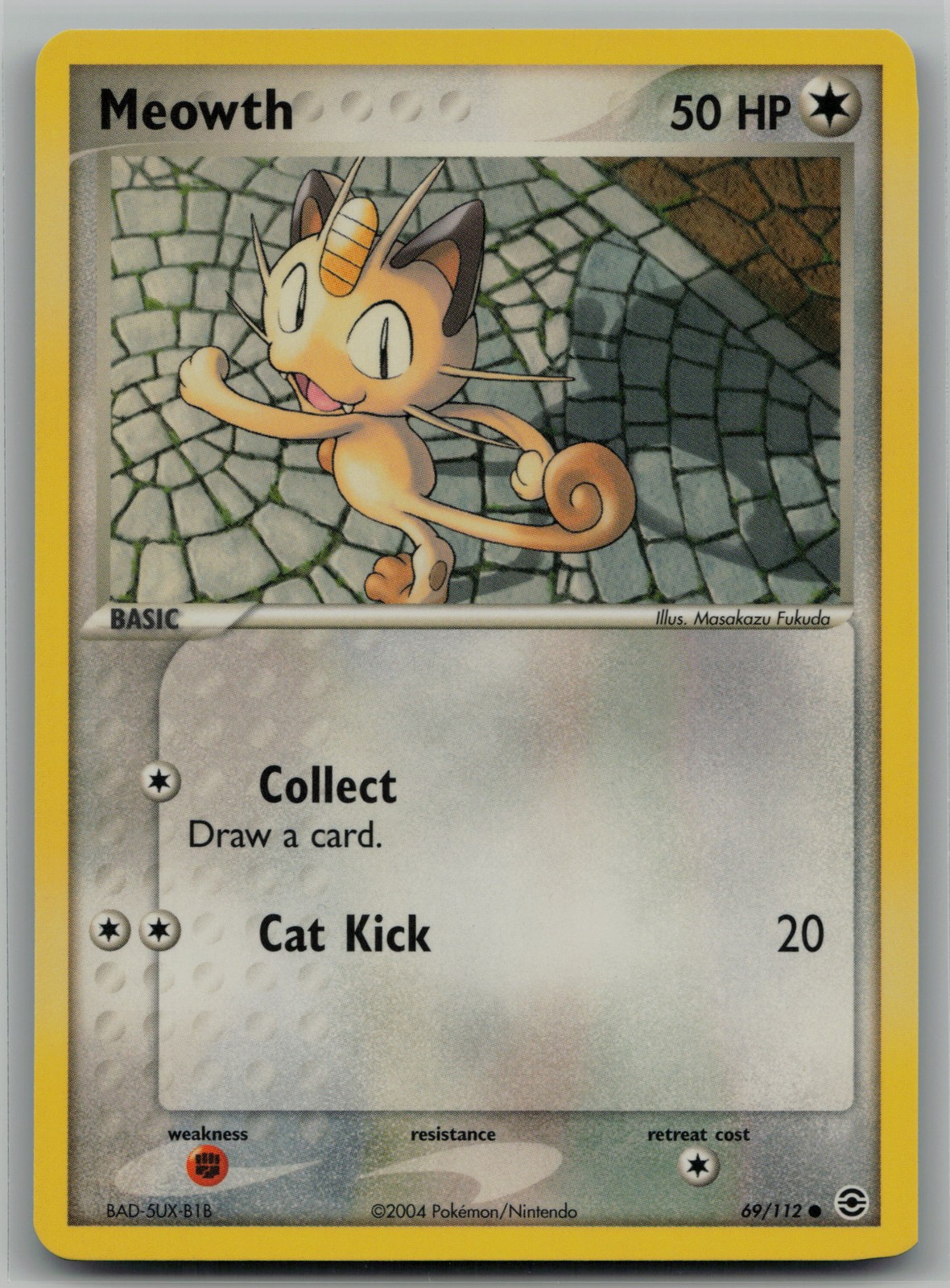 Meowth Common FireRed & LeafGreen 69/112 NM