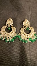 Crystal and Pearl adorned Jhumka's/Earrings