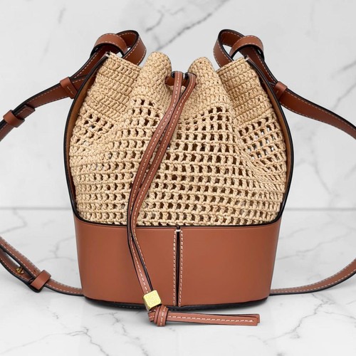 Unused item Loewe Balloon Small Bag Raffia Shoulder Bag