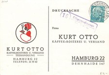 134551) 3441 Eltmannshausen &uuml;ber Eschwege, R2 auf Bestellkarte Kaffee 1959