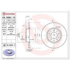 2x Bremsscheibe hinten für Alfa Romeo 159 939 Brera | 26217777
