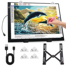 Zocelight A4 Light Pad for Diamond Art Kits Adults,0.2" Ultra Thin Black