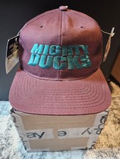 Vintage Mighty Ducks Anaheim NHL Starter Snapback Hat Cap Embroidered NWT