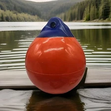 1 Boat Fender Ball round Anchor Buoy, Dock Bumper Ball Inflatable Vinyl Shield P