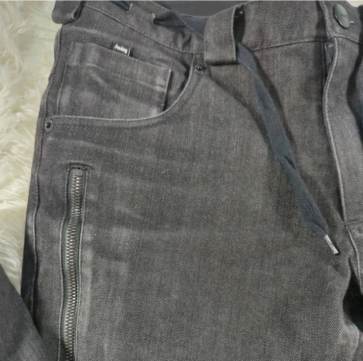 Pantalones de mezclilla analógicos Remer talla pequeña negros snowboard esquí Foto 3 de 4