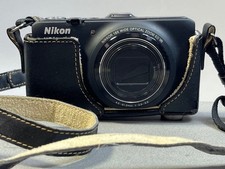 Nikon COOLPIX S9300 BK Digital Camera 18x Zoom GPS w/ Case Tested