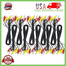 Lot of 10 NEW 3 Ft RCA A/V COMPOSITE Cable DVD/VCR/SAT/HDTV Yellow Red White