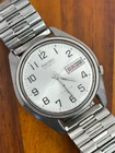 Vintage Seiko Watch Men Winding Automatic 17 Jewel 7009-8129 37mm Running Read