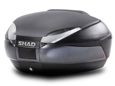 Shad 48L Top Box schwarz/grau R&uuml;ckenlehne und Montagesatz Kawasaki ER6-F 2005-2008