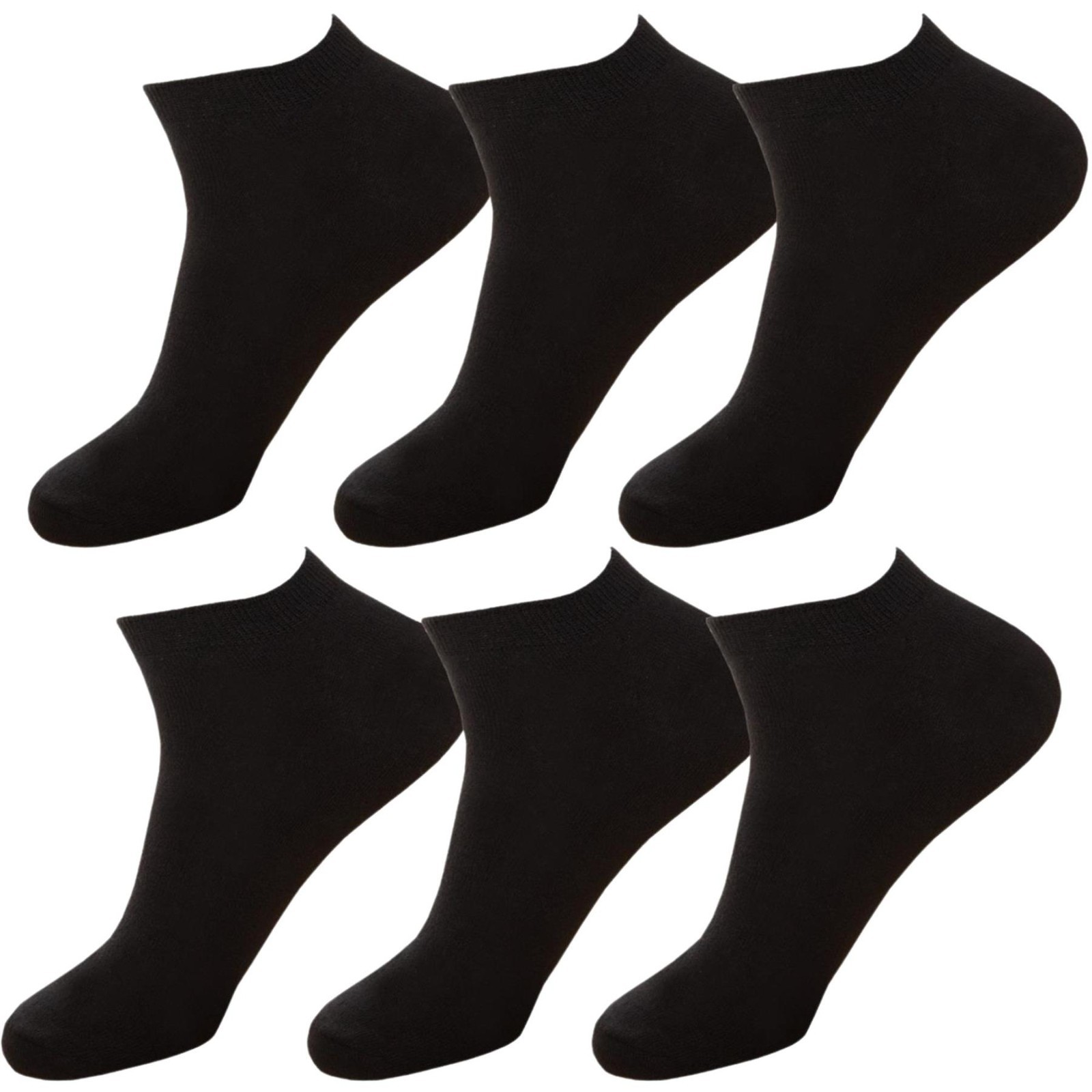 Trainer Socks Mens Cotton Ankle Liner Invisible Low Cut Sports 6 Pairs Size 6-11
