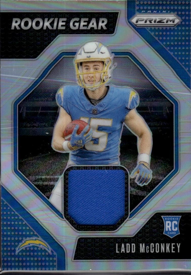 2024 Panini Prizm - Rookie Gear Ladd McConkey #RG-LMY Los Angeles Chargers