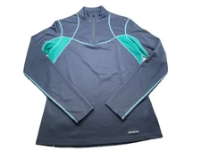 Patagonia Moisture Wicking Lightweight Base Layer 1/4 Zip Top - Size Large Read