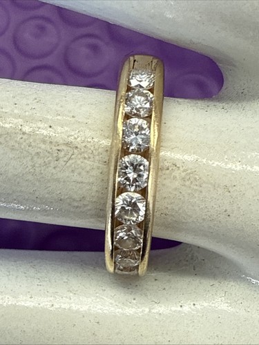 💎 14 Karat Solid Yellow Gold .80 Ctw Natural Diamond Wedding Ring Sz 9 1/2 - Picture 9 of 9