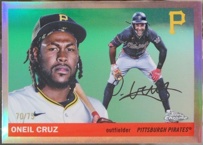 2025 Topps Chrome Platinum #172 Oneil Cruz Rose Gold Refractors /75 Baseball NM