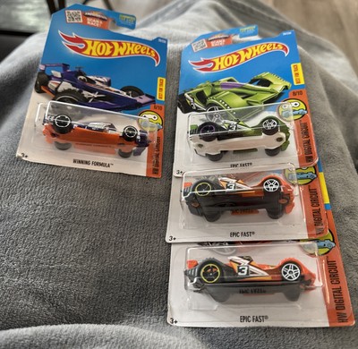 HW Digital Circuit Lot Of 4, #6 (Winning Formula), #8(Epic Fast 2 Orange 1 Green