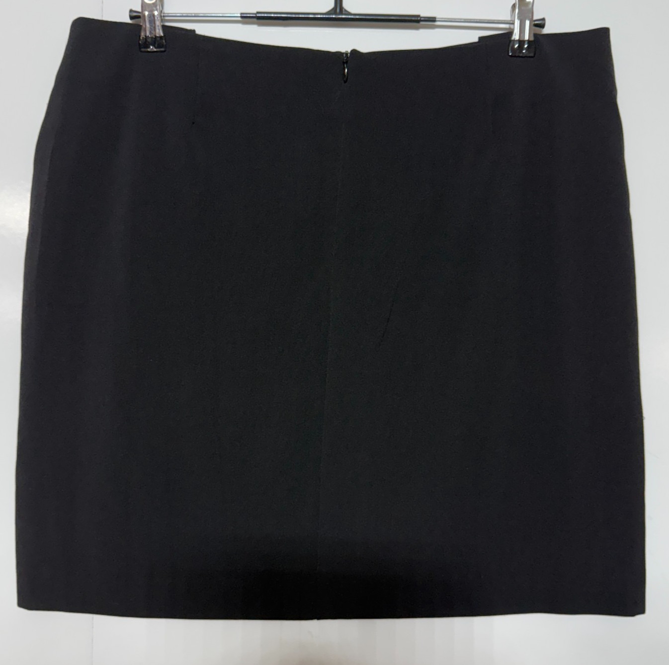 Essentials Mini Pencil Skirt 14 Black Stretch Pockets NWT thumbnail 2