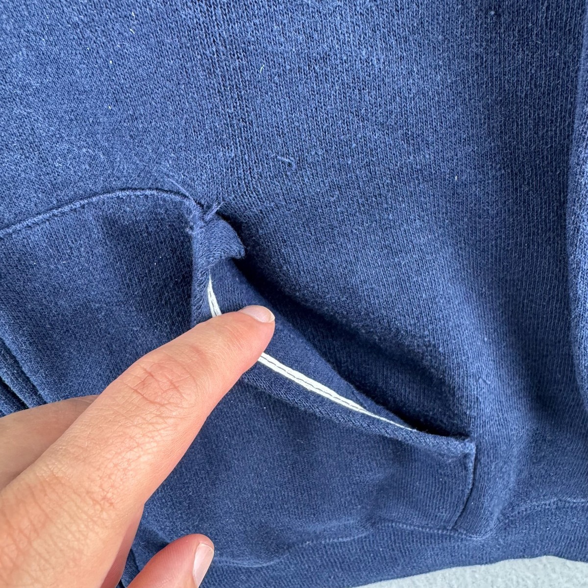 Vintage 70s Sweatshirt Mens Fits XS 17x22 Full Zip Artex Selvedge