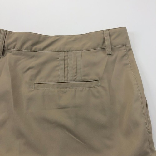 Adidas ClimaLite 40 (Fit 41W) Golf Polyester 10" Chino Shorts Beige MINT