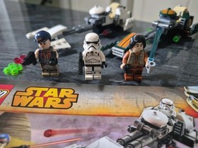100% Complete LEGO Star Wars Rebels 75090 Ezra&rsquo;s Speeder Bike W/instructions