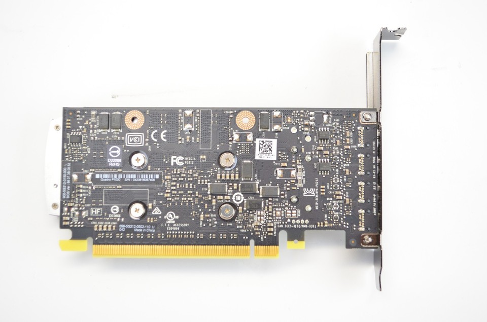 NVIDIA Quadro P1000 4GB GDDR5 Graphics Video Card - 4x Mini DisplayPort ...