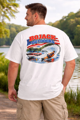 Bojack Outdoors Waterski T Shirt Ski Nautique Lake Life Graphic Tee  2XL