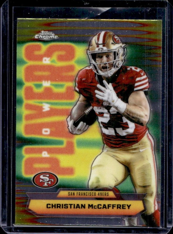 2025 Topps Chrome Christian McCaffrey Power Players #PP-15 49ers