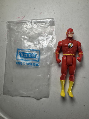 Vintage 1984 Kenner DC Super Powers FLASH Complete! Works! Excellent! with bag