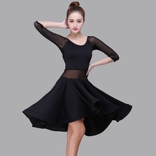 Adult Latin Rumba Cha Cha Practice Dance Dress Samba Paso Doble Dancewear Tango