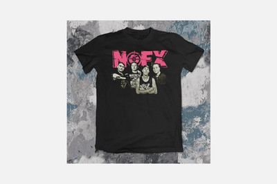 Nofx Band Mem Full Size To 5XL Black 100% Cotton t-Shirt