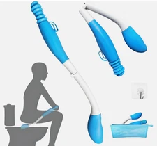 Foldable Butt Wiper Tool - Toilet Aids for Wiping Bottom Buddy Wiper Self Wipe A