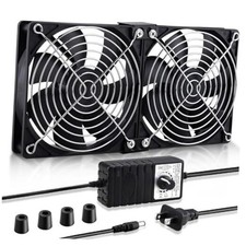 Big Airflow 2 x 120mm 240mm Computer Fan with AC Plug Cabinet Fan 2x120mm fan