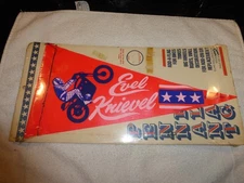 Vintage 1974 Evel Knievel Bike Bicycle Pennant Flag 