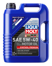 LIQUI MOLY 5L Synthoil Premium Motor Oil SAE 5W40 - Case of 4 34.85 per gallon