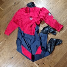 Crewsaver Breathable Hyperdry Neo Drysuit Medium Euro 48 Red/Navy Blue