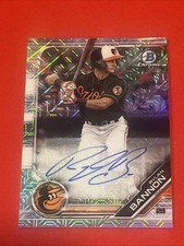 2019 Bowman Chrome #BMA-RB Rylan Bannon Mega Box Mojo Refractor Auto RC Rookie